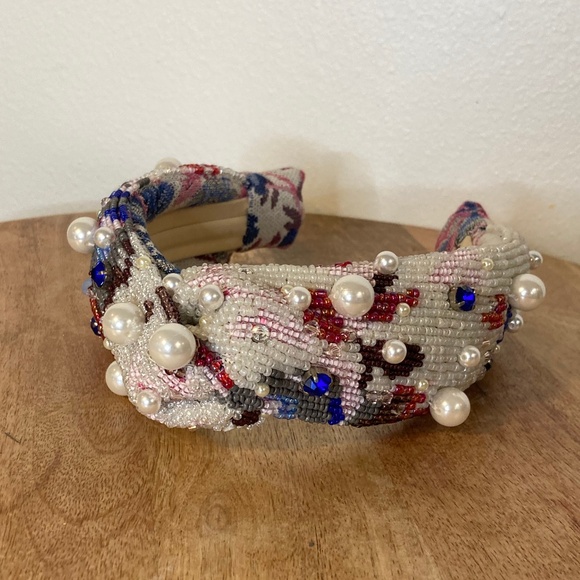autumn adeigbo floral beaded gemstone crystal pearl embellished headband main image 4